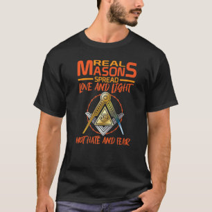 T-shirt Véritables Mâtres Diffuser Amour Freemason Masonic
