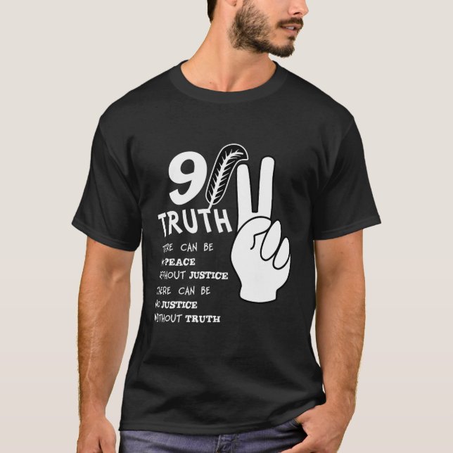 T-shirt Vérité 911 aucune paix sans justice (Devant)