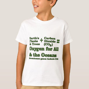 T-shirt Vérité De l'environnement plante et oxygène
