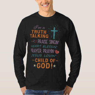 T-shirt Vérité Louange Bénédiction Prière Enfant De Dieu C