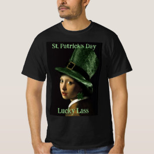 T-shirt Vermeer Perle Boucle Trèfle Saint-Patrick