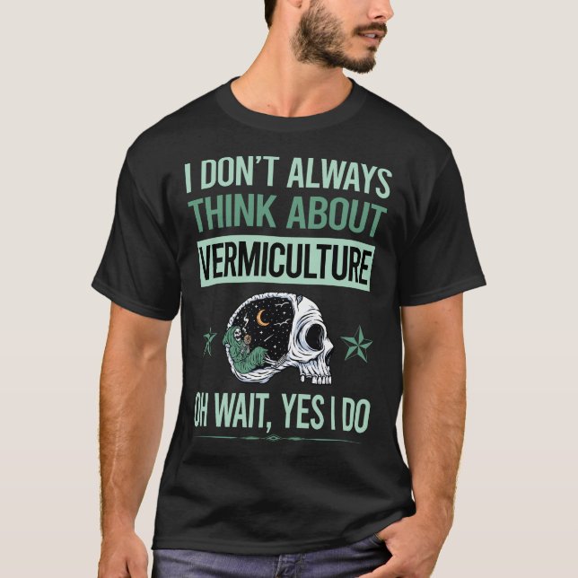 T-shirt Vermiculture squelette Vermicompost (Devant)