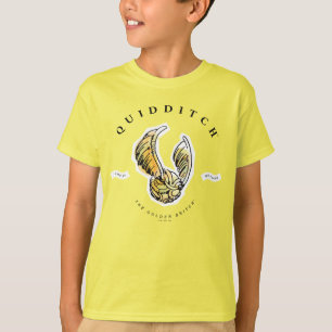 T-shirt Vernis à l'aquarelle Snitch dorée