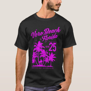 T-shirt Vero Beach Floride Vintage Rétro Souvenir en détre