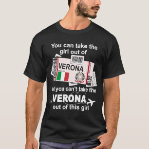 T-shirt Vérone Boarding Pass Vérone Girl Vérone