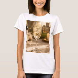 T-shirt Verre à Champagne Cockapoo | Cadeau Drôle pour Ama