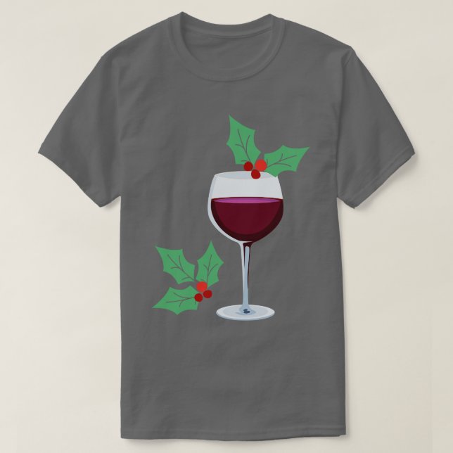 T-shirt Verre à vin (Design devant)