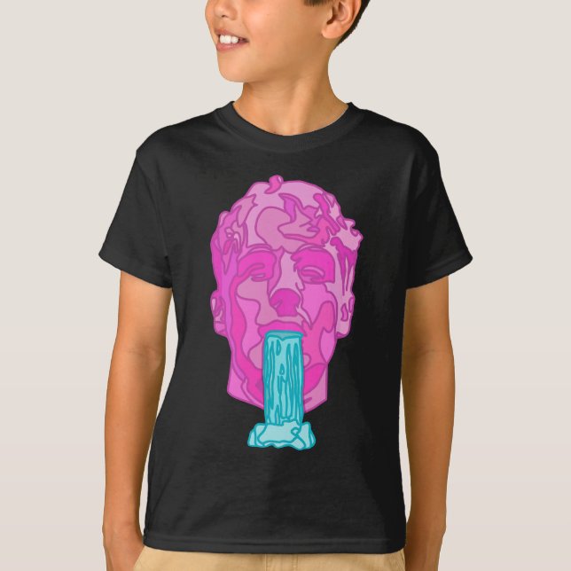 T-shirt Verre Animaux Soda Cascades Drôle Humain (Devant)