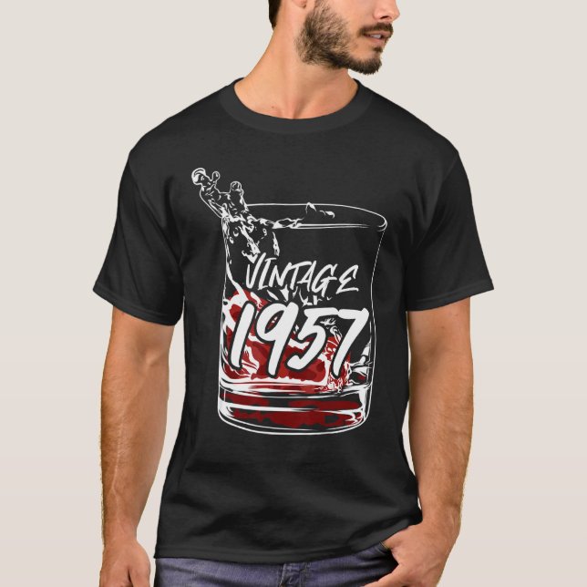 T-shirt Verre Avec Vintage 1957 (Devant)
