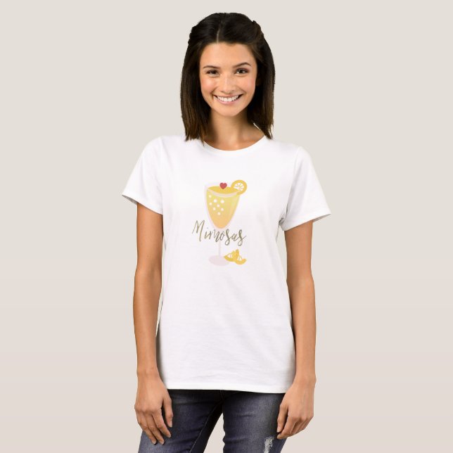 T-shirt Verre de cerise Ombre Mimosa Lime (Devant entier)