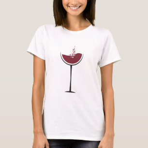 T-shirt Verre de vin