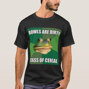 T-shirt Verre fétide de grenouille de célibataire de