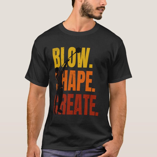 T-shirt Verre soufflante Verre soufflante Artiste soufflan (Devant)