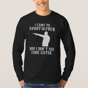 T-shirt Verrouillé et chargé de rire - Gun-Theme amusant