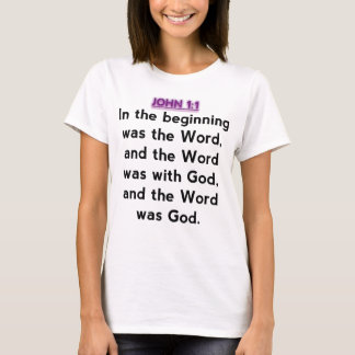 T-shirt Vers de bible - 1:1 de John