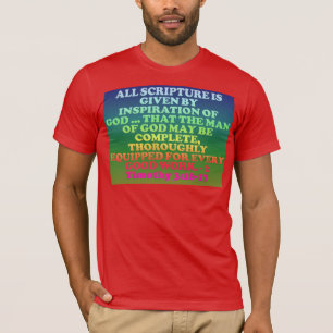 T-shirt Vers de bible de 2 3h16 de Timothy - 17.