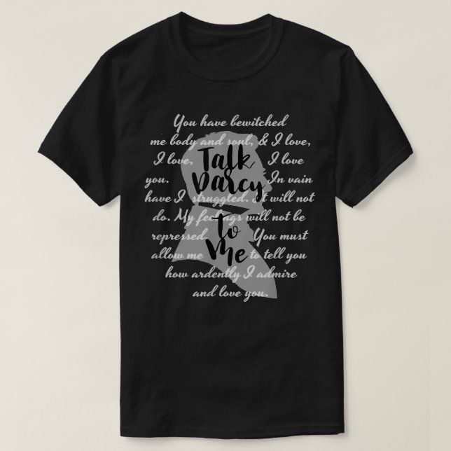T-shirt Vers de livre Jane Austen s Littéraire à la lectur (Design devant)