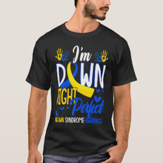 T-shirt Vers la droite Parfait Monde Conscience du syndrom