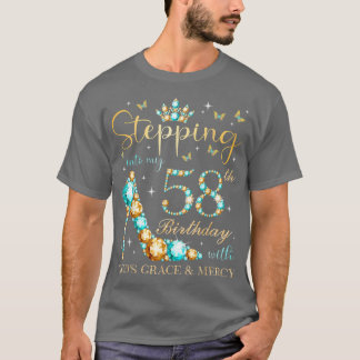 T-shirt Vers le 58e anniversaire de mon anniversaire avec 