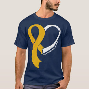 T-shirt Vers Le Bas Sensibilisation Au Syndrome Les Gens A