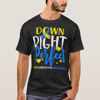 T-shirt Vers le bas Sensibilisation au syndrome Vers le ba