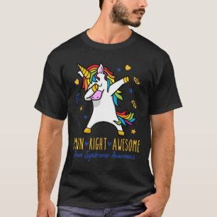 T-shirt Vers le bas vers le monde Awwesworld Down Syndrome