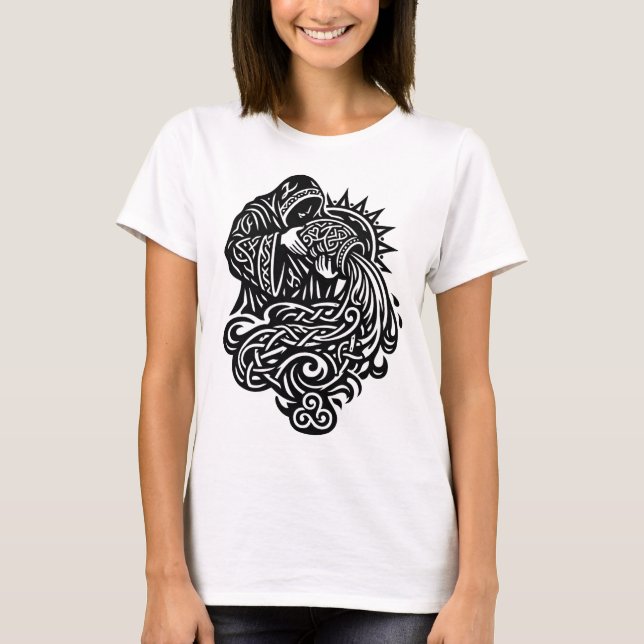 T-shirt Verseau — Le Porteur d'Eau par BurnsInHell (Devant)
