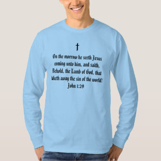 T-Shirt verset biblique Jean 1:29