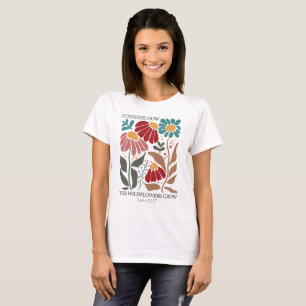 T-shirt Verset de la Bible fleur sauvage