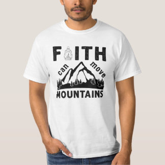T-shirt Verset de la Bible sur la foi peut déplacer des mo