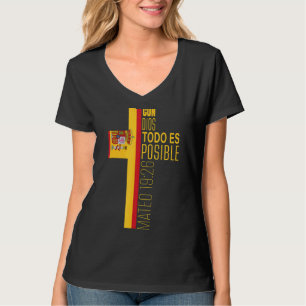 T-shirt Versets de la Bible religieuse espagnole chrétienn