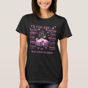 T-shirt Versets de la Bible sur la sensibilisation au canc