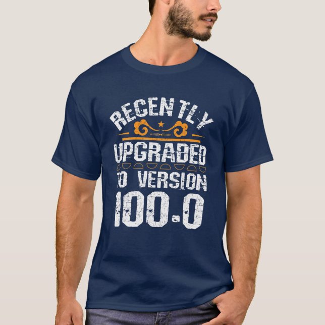 T-shirt Version 100.0 - Drôle 100e anniversaire cadeau 100 (Devant)