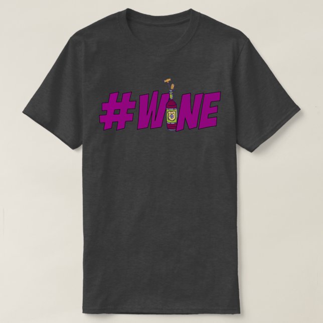 T-shirt Version blanche du vin (Design devant)