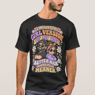 T-shirt Version Chibi Mignonne Fille De Mon Père Meilleurs