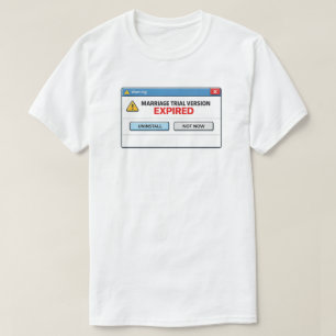T-shirt Version d'essai de mariage expirée Divorce humour