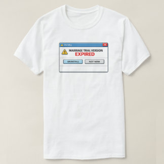 T-shirt Version d'essai de mariage expirée Divorce humour