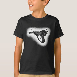 T-shirt version peu précise de blanc d'arme à feu de rayon