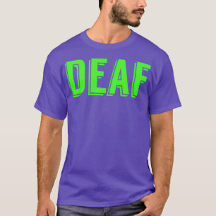 T-shirt Version verte pour sourds