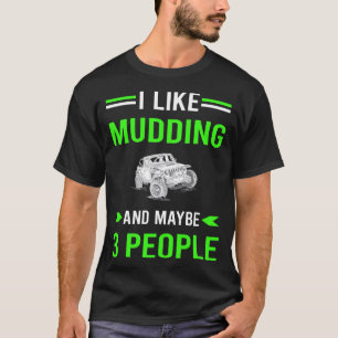 T-shirt Vert 3 Personnes Boue Boue Bogue
