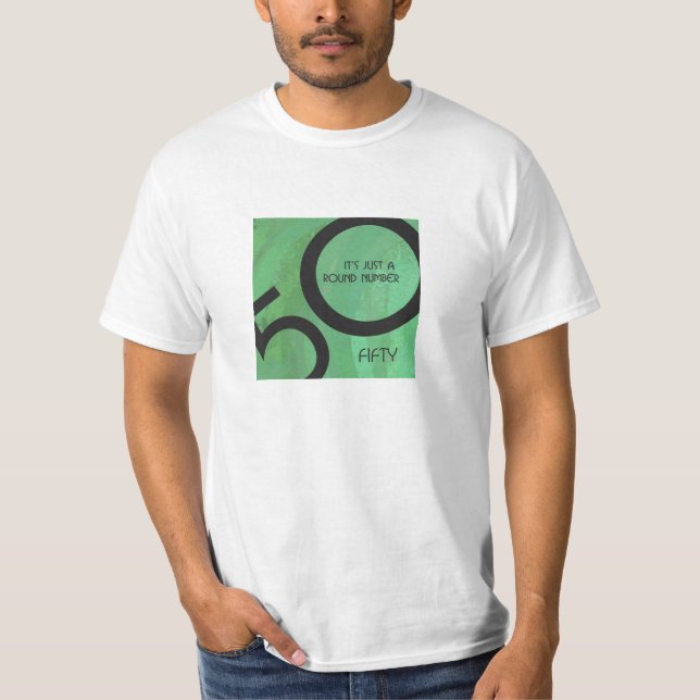 T-shirt Vert 50 Décennie Anniversaire (Devant)