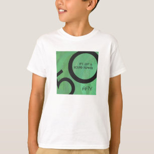 T-shirt Vert 50 Décennie Anniversaire