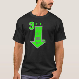 T-shirt vert au néon T de divertissement profond de 3ft