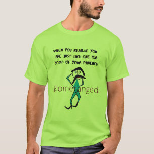 T-shirt Vert citron 'Comme Vos Parents' Boomerangé