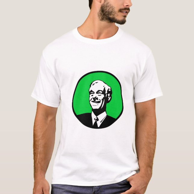T-shirt Vert de cercle de Ron Paul (Devant)