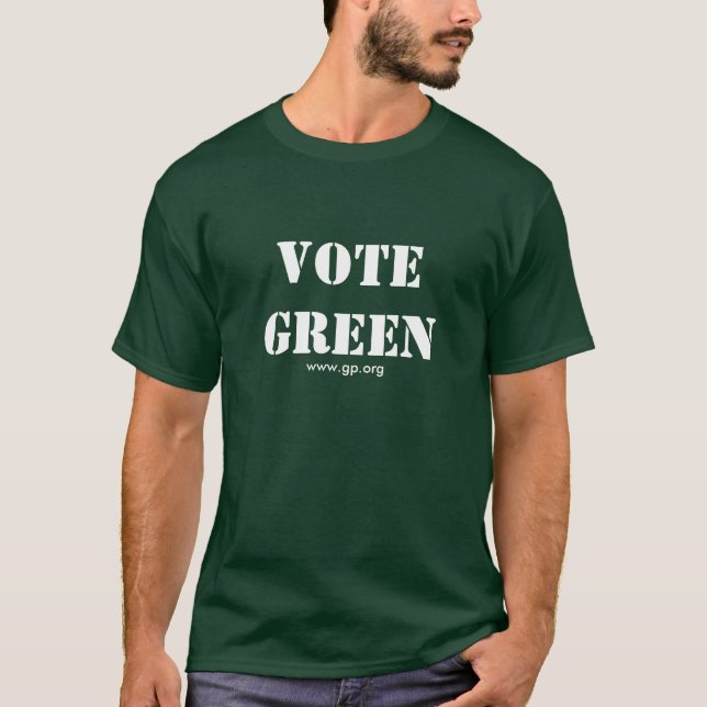 T-SHIRT VERT DE VOTE (Devant)