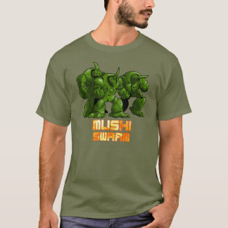 T-shirt Vert d'essaim de Mushi