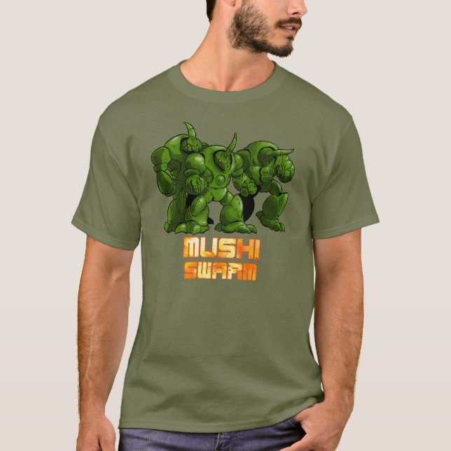 T-shirt Vert d'essaim de Mushi (Devant)