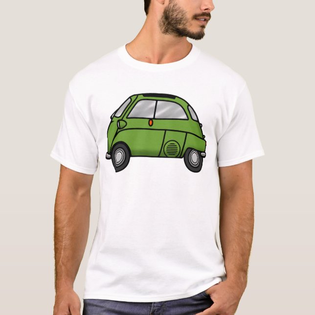 T-shirt vert d'isetta (Devant)