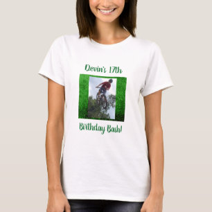 T-shirt Vert fait sur commande de célébration de partie